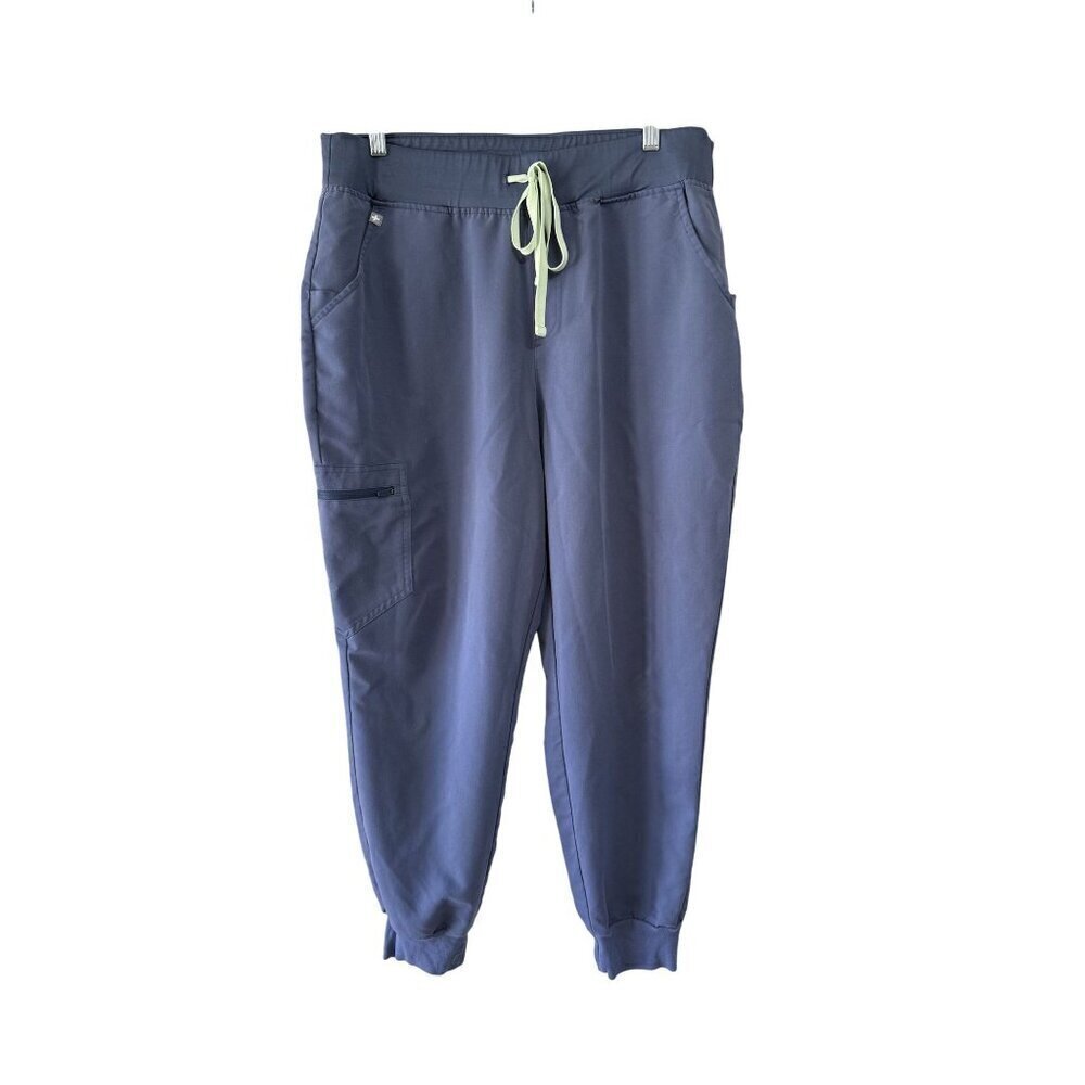 Figs Zamora Jogger Scrub Bottoms Gray/Blue Size XL/P